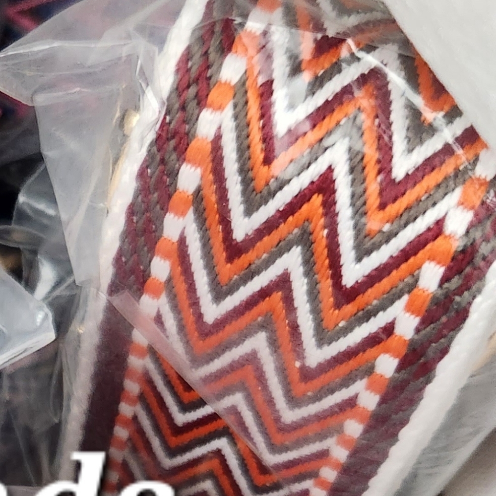 CHEVRON pattern crossbody straps 2 inches wide